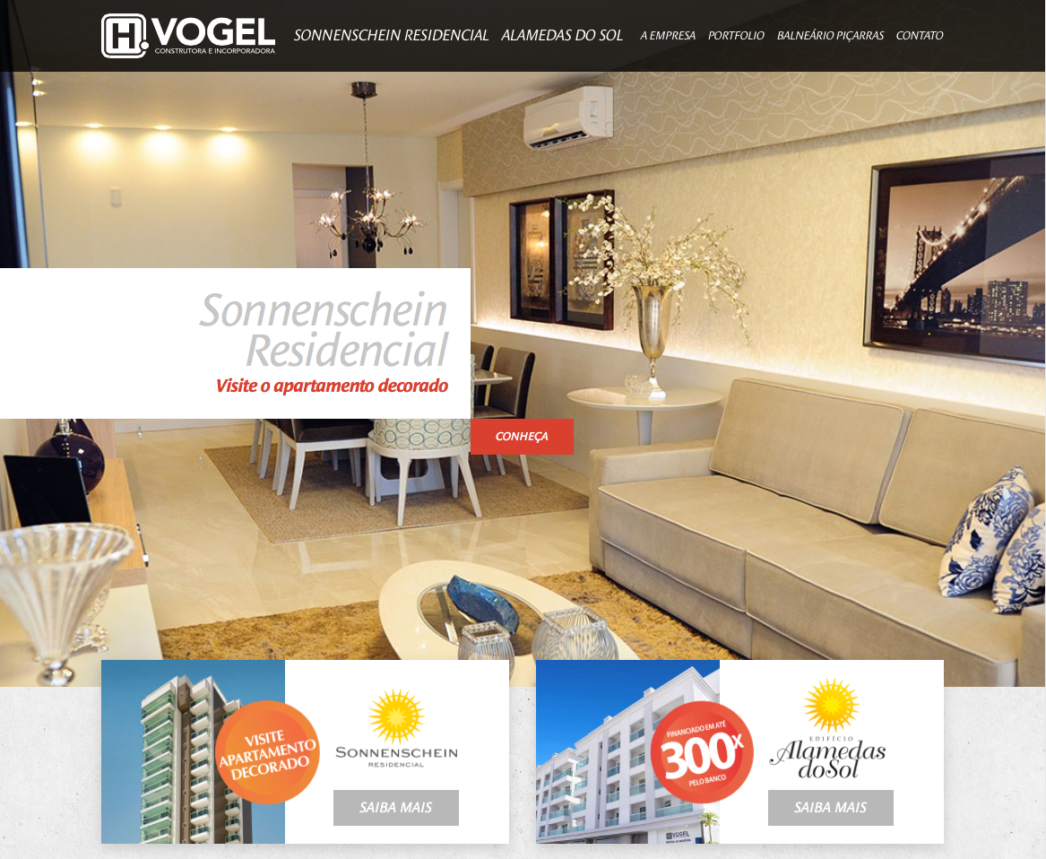 Site produzido pela Uébi - H. Vogel – Construtora & Incorporadora