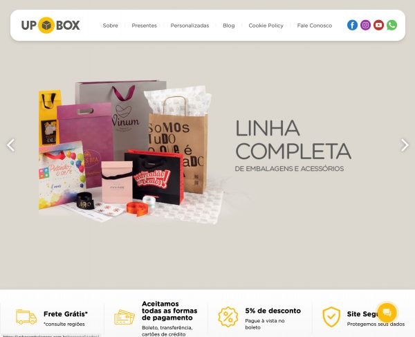 Site produzido pela Uébi - UPBOX Embalagens